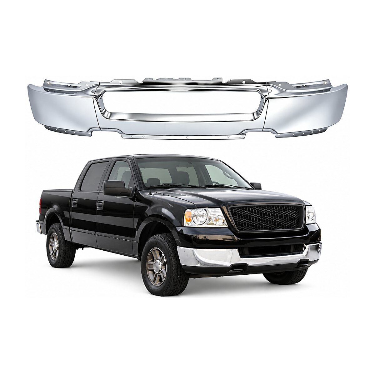 Bómper cromado Ford F-150 Lobo 2004-2008