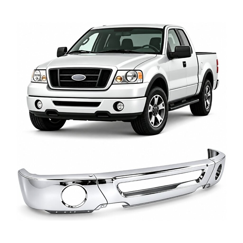 Bómper delantero cromado exploradoras Ford F-150 Lobo 2004-2008