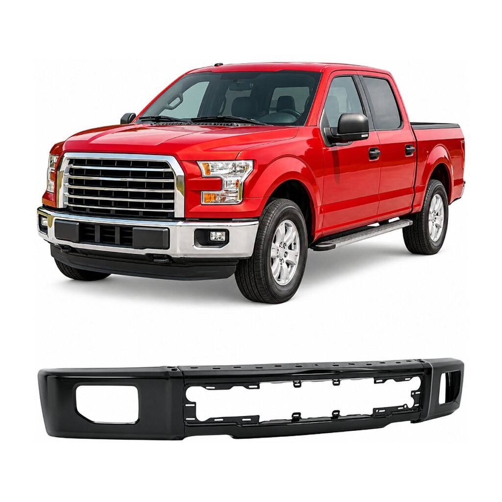 Bómper delantero negro Ford F-150 Lobo 2015-2017