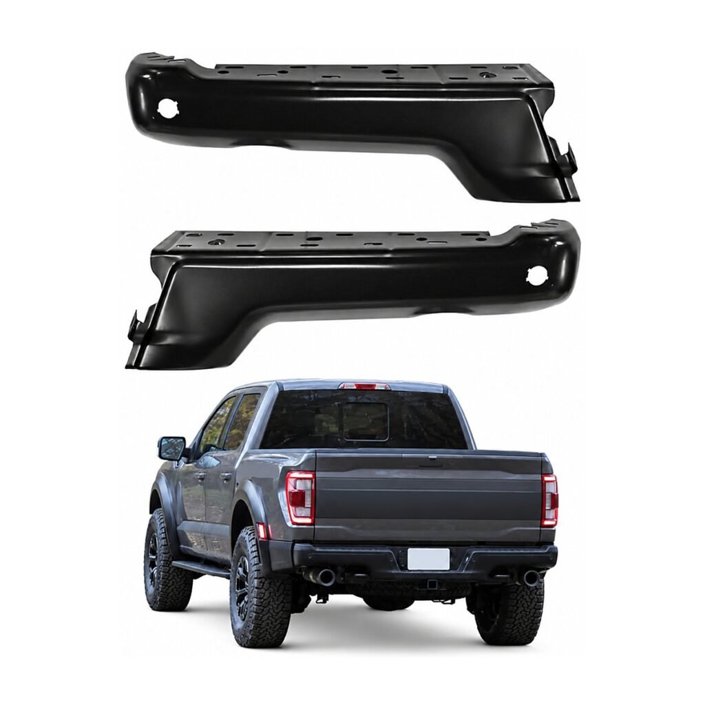 Bómper trasero negro Raptor Ford F-150 Lobo 2021-2023