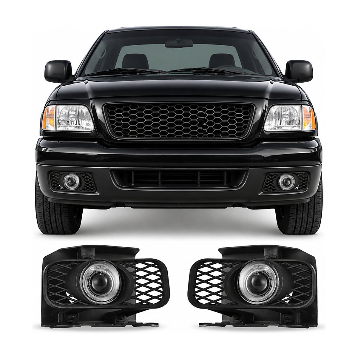 Exploradoras 1999 - 2003 estilo panal Ford F-150 Lobo 1997-2003