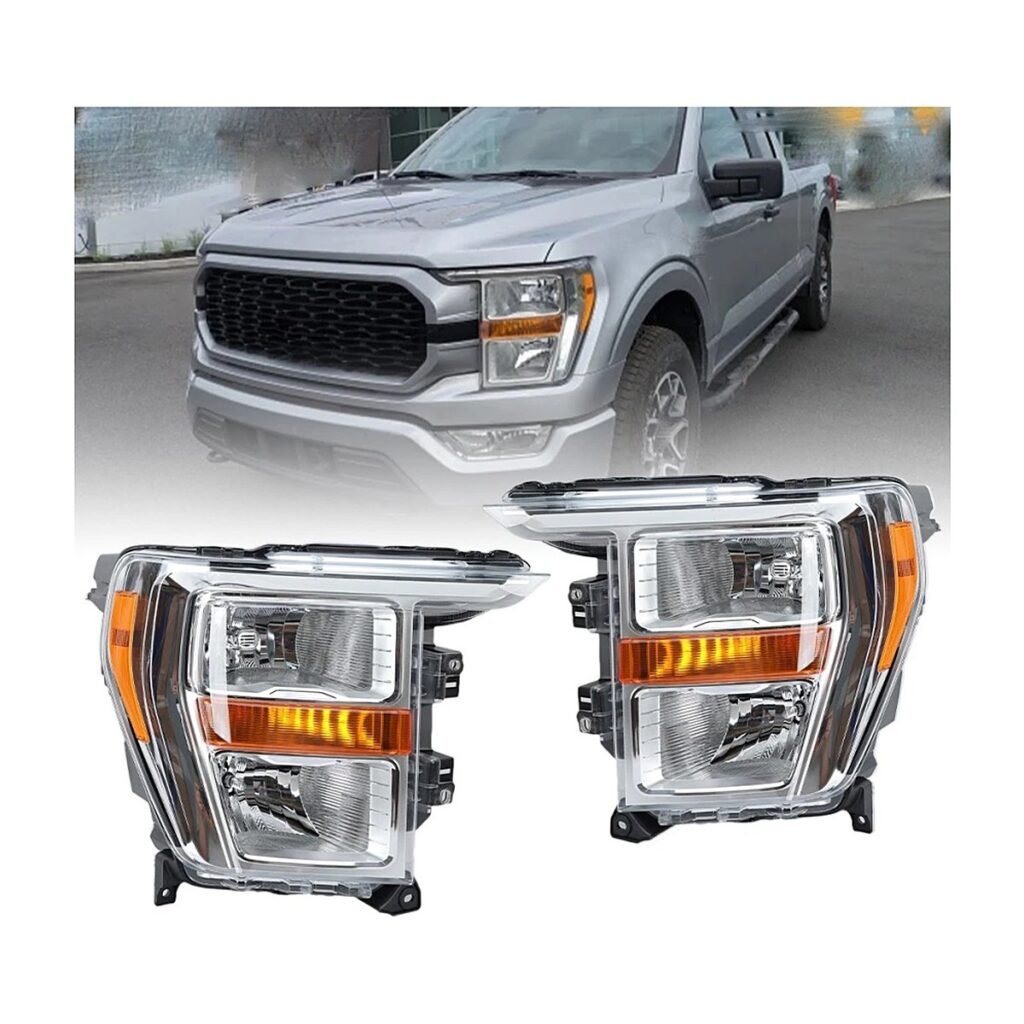 Farolas cromadas estilo original con LED Ford F-150 Lobo 2021-2023