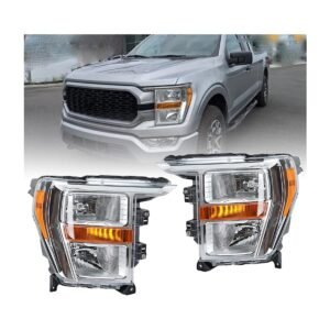 Farolas cromadas estilo original con LED Ford F-150 Lobo 2021-2023