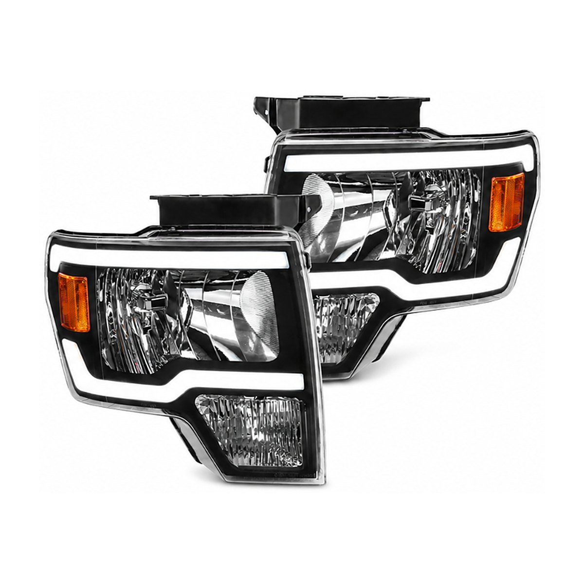 Farolas fondo negro cristal Ford F-150 Lobo 2009-2014