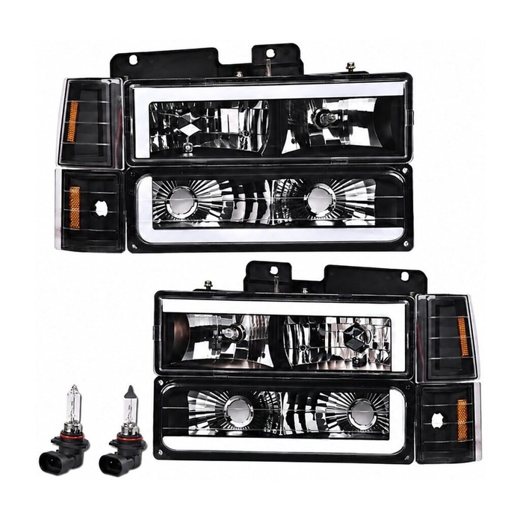 Juego de farolas delanteras proyector con DRL Chevrolet Silverado Cheyenne 1988-1998