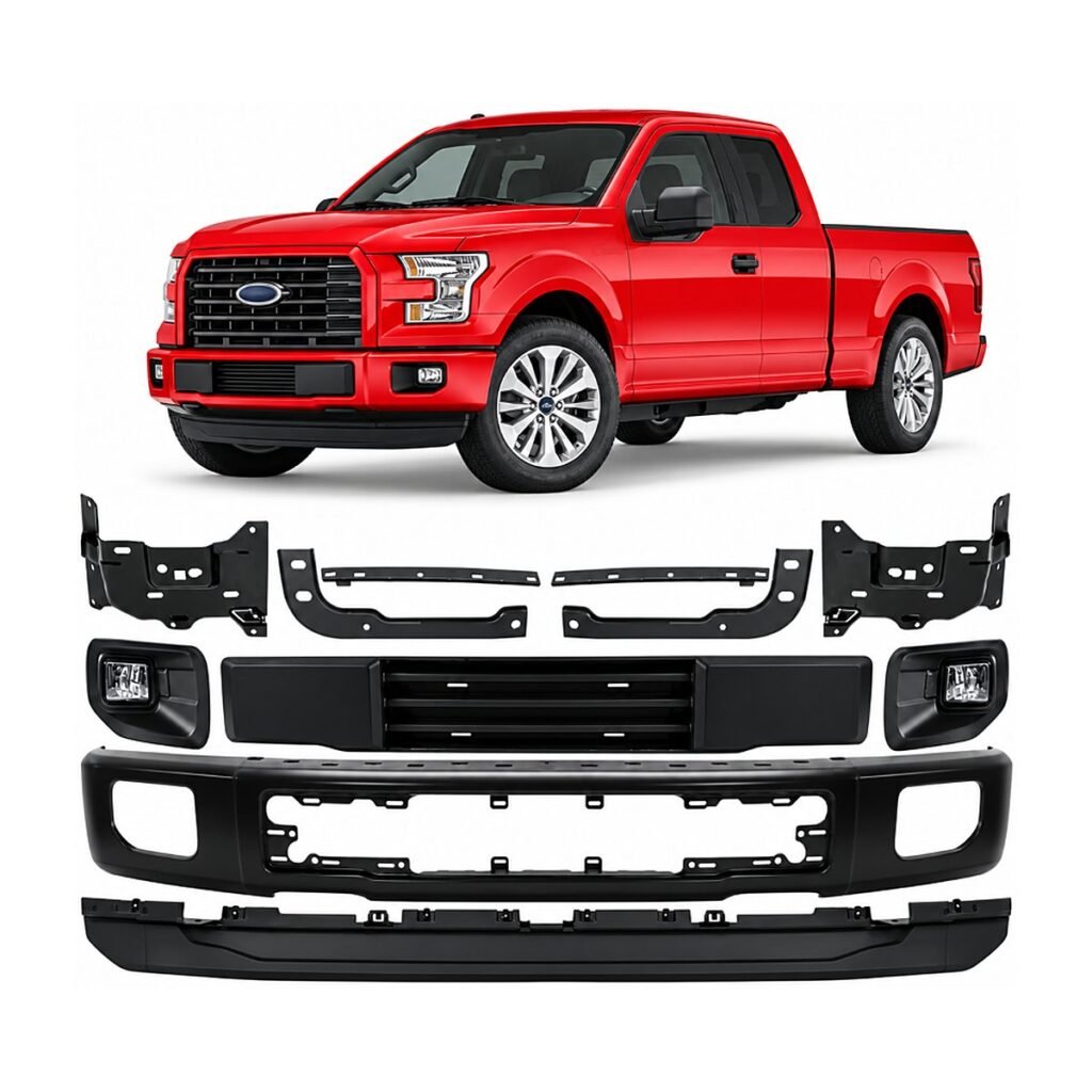 Kit bómper delantero negro con exploradoras Ford F-150 Lobo 2015-2017
