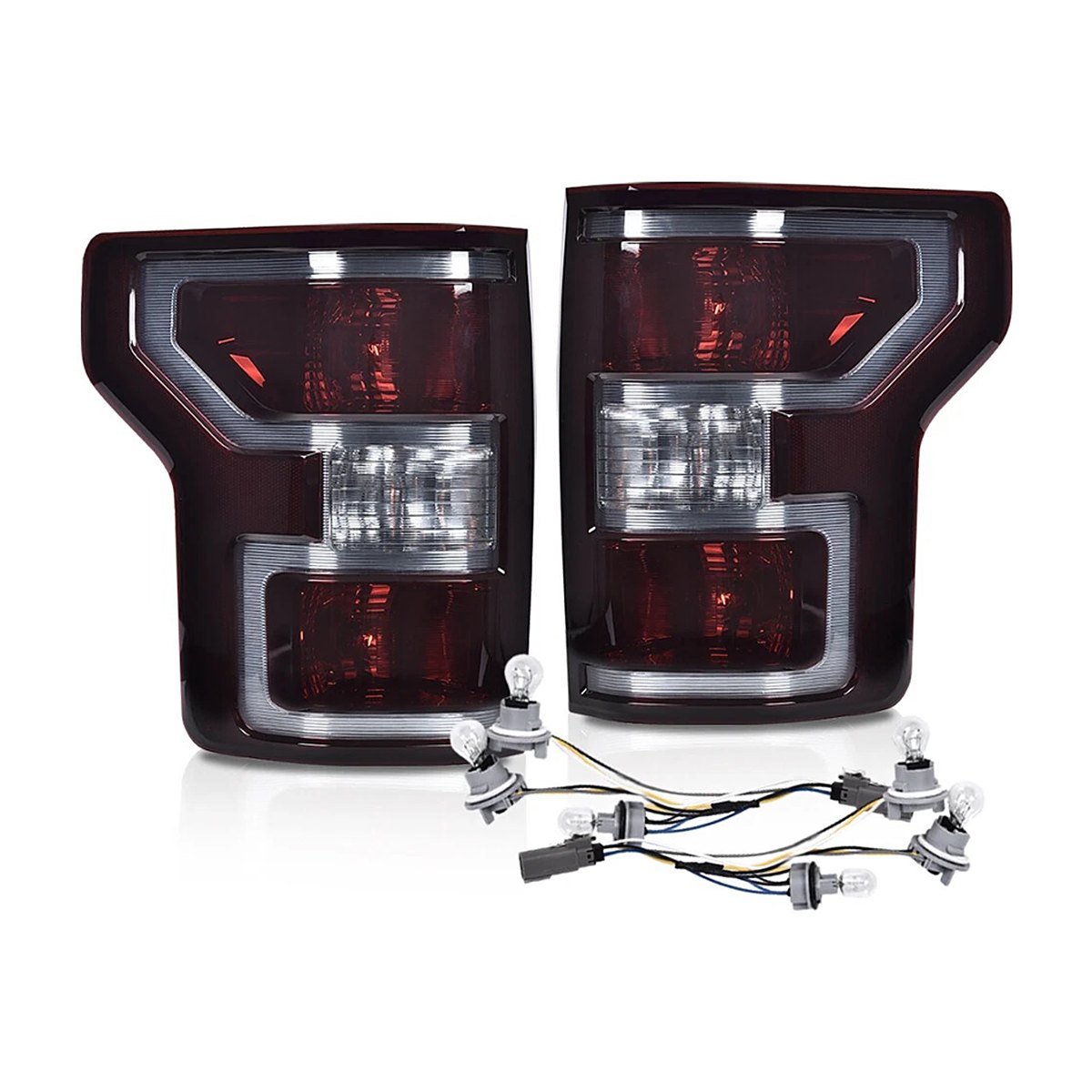 Stops fondo ahumado borde LED blanco Ford F-150 Lobo 2015-2017