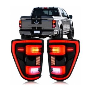 Stops LED ahumados con borde rojo Ford F-150 Lobo 2021-2023